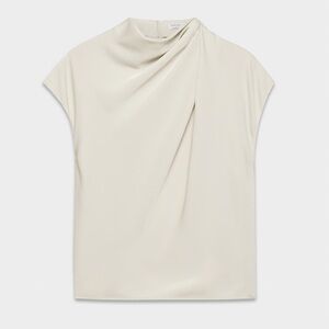 Babaton Nominee Satin Cream Blouse NWT